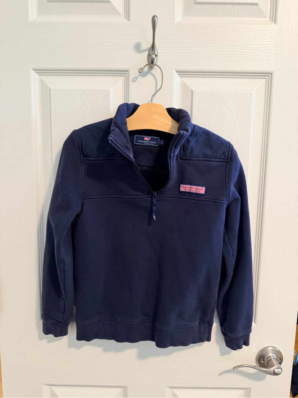 Vineyard Vines Kids Navy Quarter-Zip Pullover